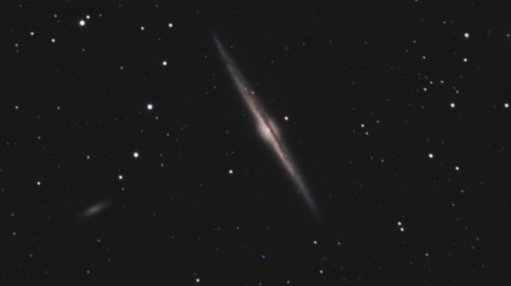 Galaxie, astrophoto, zwo asi 485, skywatcher, télescope, Haute-Savoie, France, astronomie, galaxie de l'aiguille, ngc 4565